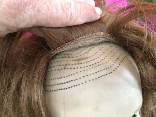 Gorgeous Tall Vintage Doll with Wig and Party Dress - 87 cm tall with code  AE 3651
