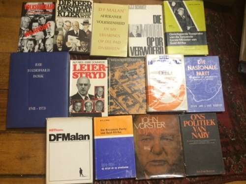 16 Afrikaans Non-Fiction Books on SA Apartheid and National Party History