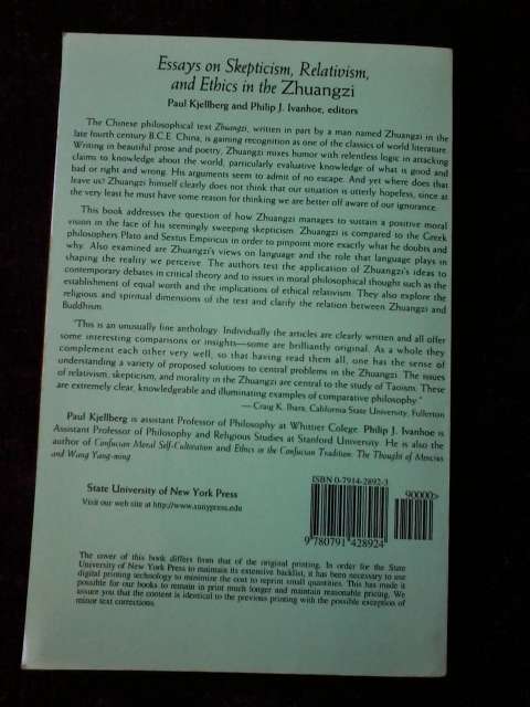 Essays on Skepticism, Relativism, and Ethics in the Zhuangzi Edited by Paul Kjellberg