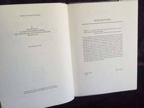A Dictionary of British Historical Painters by Frank Lewis | Hard Cover w Dust Jacket First Ed1979