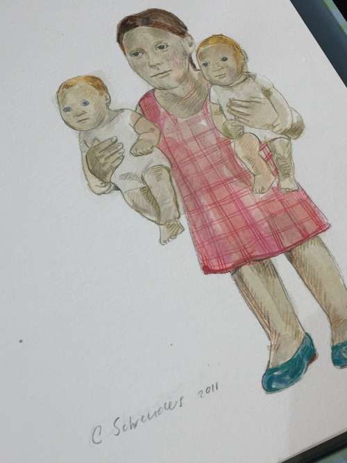 Claudette Schreuders Collectors Edition Box set - With original drawing REDUCED