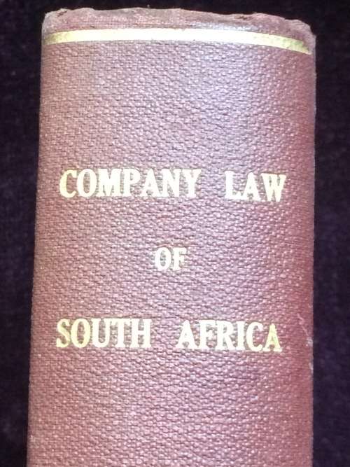 Company Law of South Africa by LOP Pyemont | c1926