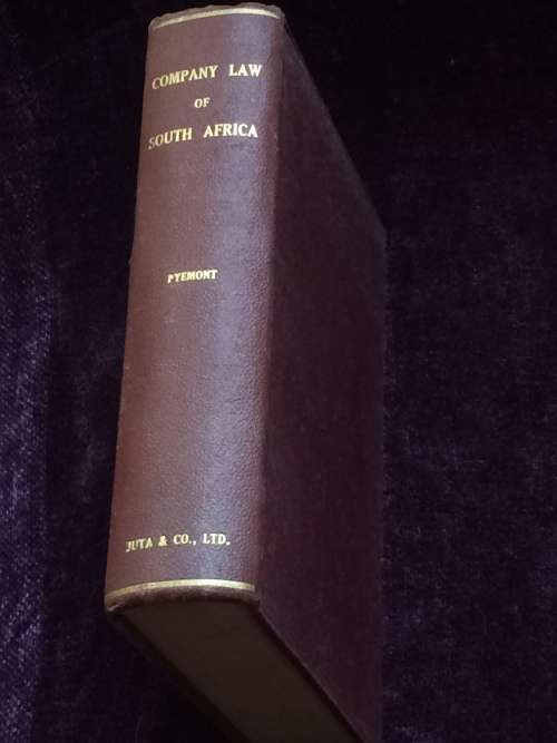 Company Law of South Africa by LOP Pyemont | c1926