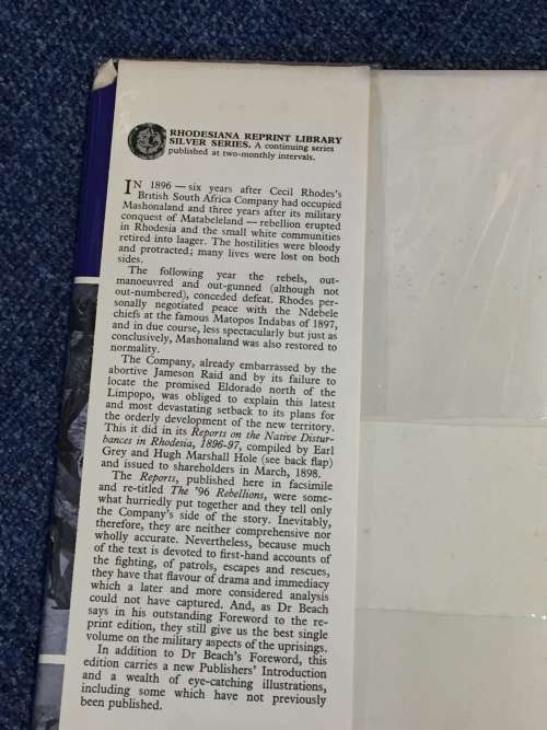 The `96 Rebellions - British South African Company Reports on the Native Disturbances 1896-97