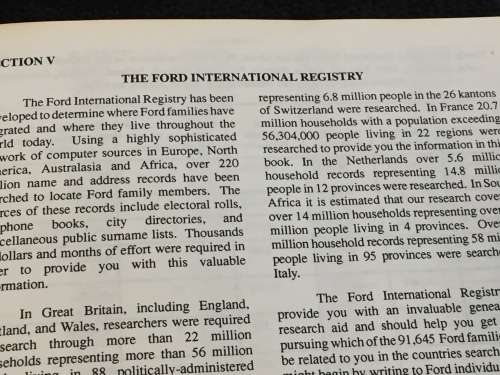 The World Book of Fords by Halberts Family Heritage