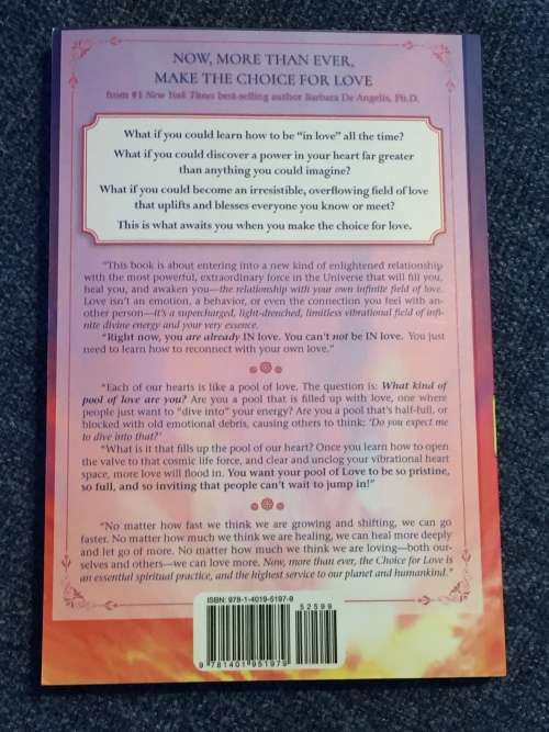 The Choice for Love by Barbara De Angelis