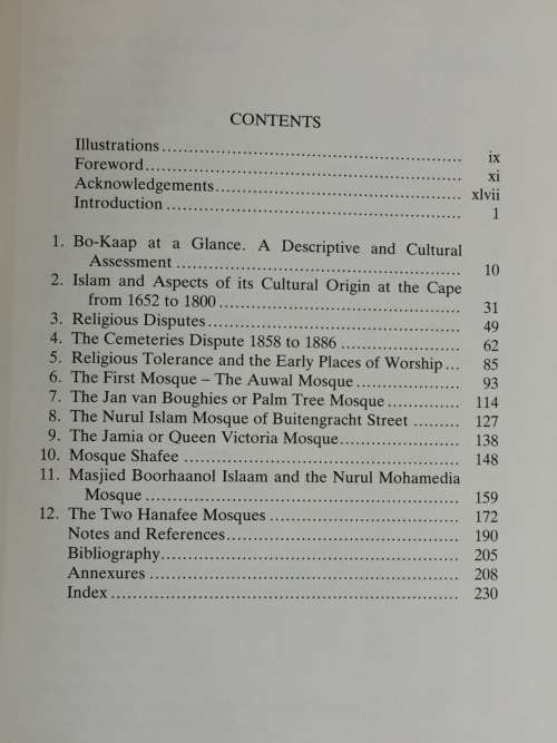 The Mosques of Bo-Kaap by Achmat Davids    A Social History of Islam at the Cape