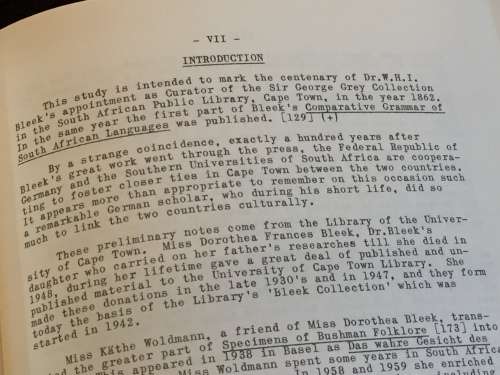 Wilhelm Heinrich Immanuel Bleek : A bio-bliographical sketch by Otto H. Spohr UCT 1962