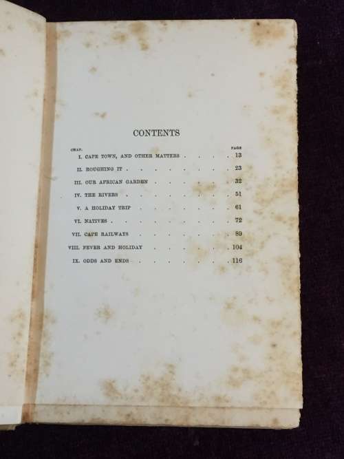Everyday Life in Cape Colony in Time of Peace by X.C. 1902 First Edition | Scarce Hard Cover