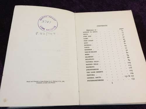 African Angles by Harold Bellman 1933 First Edition | Pages from a Diary kept on a visit to SAfrica