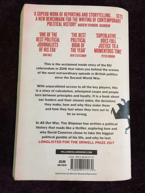 All Out War: The Full Story of Brexit by Tim Shipman