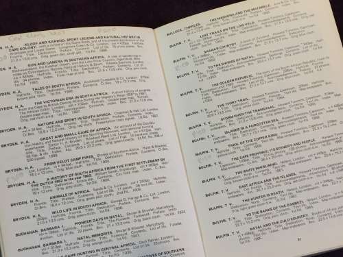 A Catalogue of Books on Africa by Ida and FW Hosken ~ Mainly south of the equator