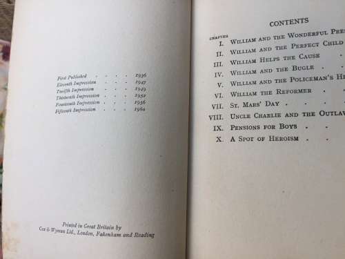 Sweet William by Richmal Crompton 1960