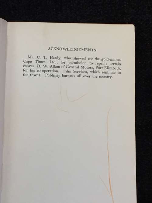 South African Towns Tell Tales by Stuart Forbes 1954