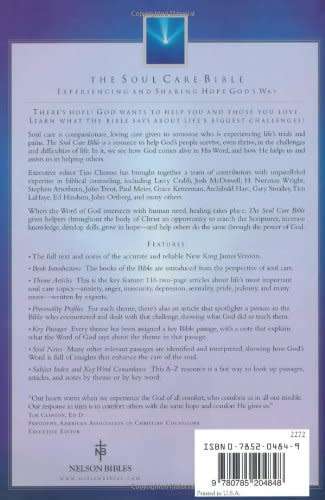 The Soul Care Bible ~ Experiencing and Sharing Hope God`s Way by Tim Clinton | Scarce