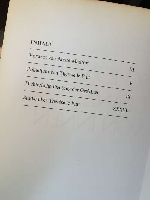 Schönheit Glanz von Innen Zweiundfünfzig Gesichter by Therese le Prat | German