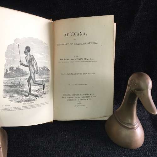 Africana or, the Heart of Heathen Africa by Rev. Duff Macdonald  Vol I and 2 | 1882