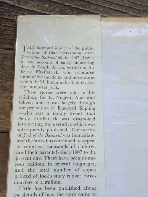Jock and Fitz | Compiled by Cecily Niven daughter of Sir Percy FitzPatrick on 60th Anniversary