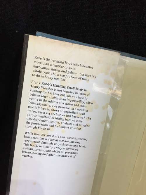 Handling Small Boats in Heavy Weather by Frank Robb