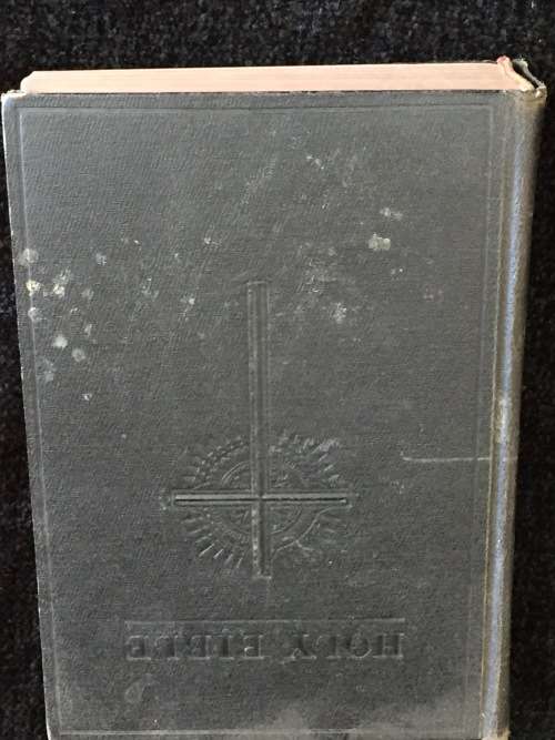 Vintage 1957 New Catholic Edition Holy Bible Hardcover Book Old + New Testament