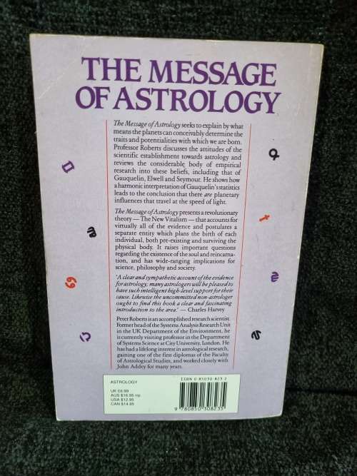 The Message of Astrology by Peter Roberts