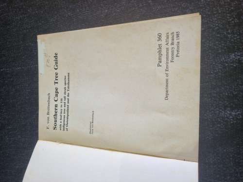 Southern Cape Tree Guide by F.Von Breitenbach