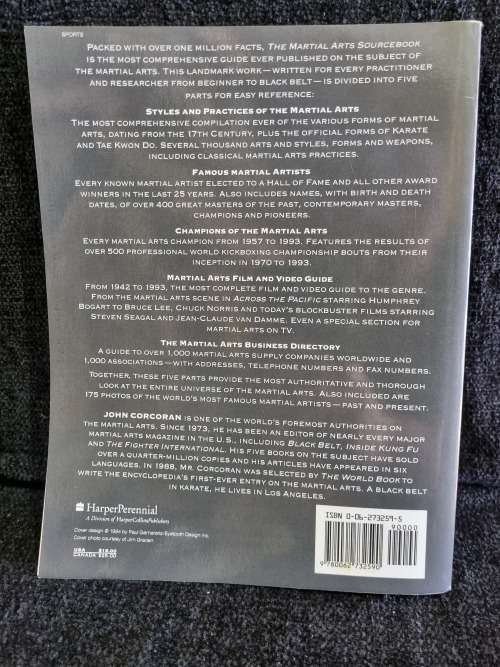 The Martial Arts sourcebook by John Corcoran