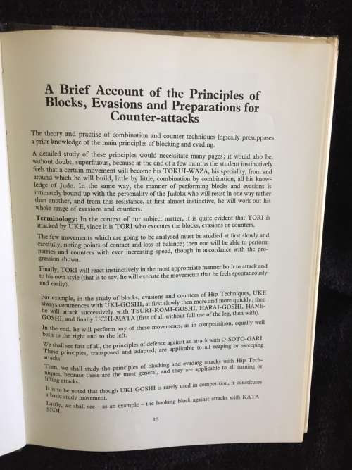 Standing Judo: The Combinations and Counter-attacks by M Kawaishi 7th Dan 1963