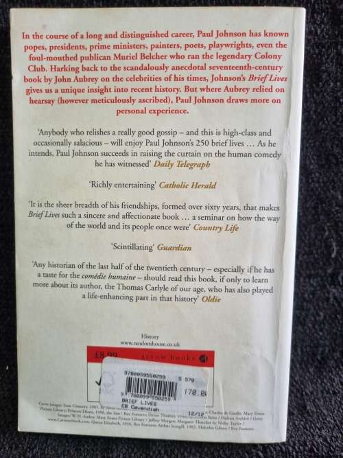 Brief Lives by Paul Johnson