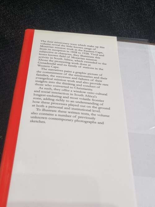 Moravians in the Eastern Cape 1828-1928 by ER Baudert and T Keegan