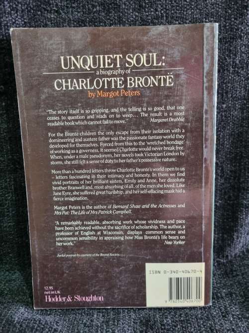 Unquiet Soul by Margot Peters