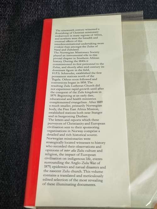 Norwegian Missionaries in Natal and Zululand 1844-1900 by Frederick Hale VRS No 27