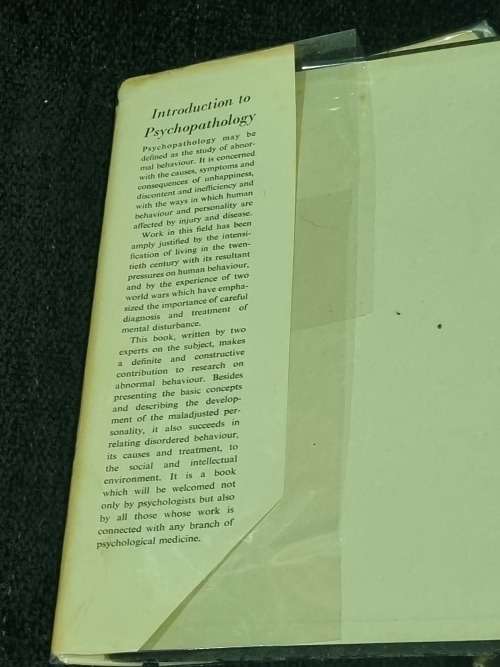 Introduction to Psychopathology Lawrence I. O`Kelly and Frederick A. Muckler 1955