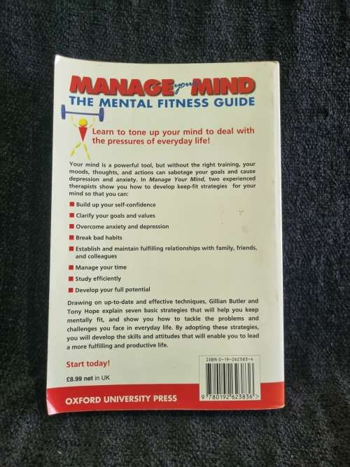 Manage Your Mind by Gillian Butler and Tony Hope