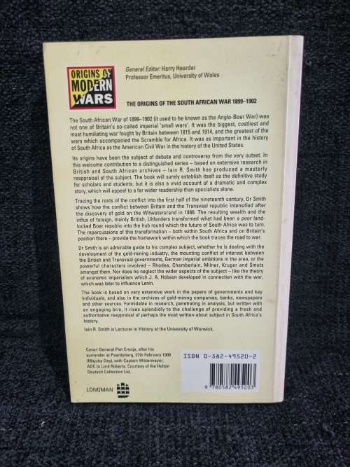 The Origins of the South African War | 1899 - 1902 by Iain R Smith