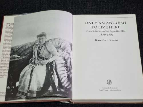Only an Anguish to Live Here by Karel Schoeman