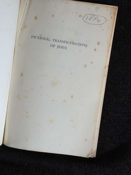 Fictional Transfigurations of Jesus by Theodore Ziolkowski