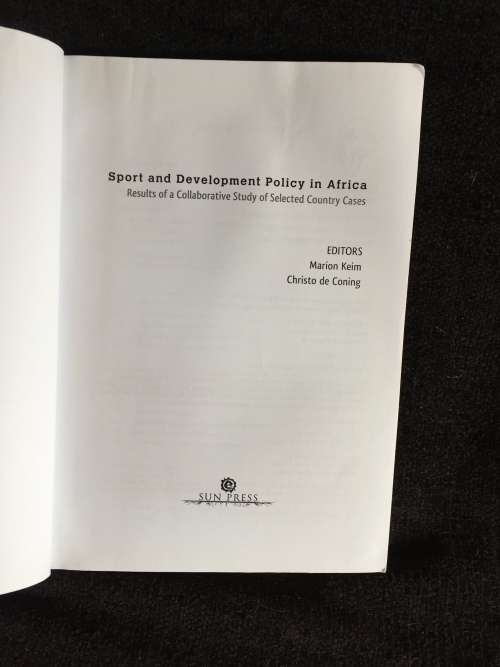 Sport and Development Policy in Africa - Marion Keim | Results of a Collaborative Study