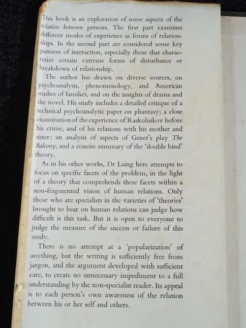 Self and Others by R.D. Laing | Second Revised Edition