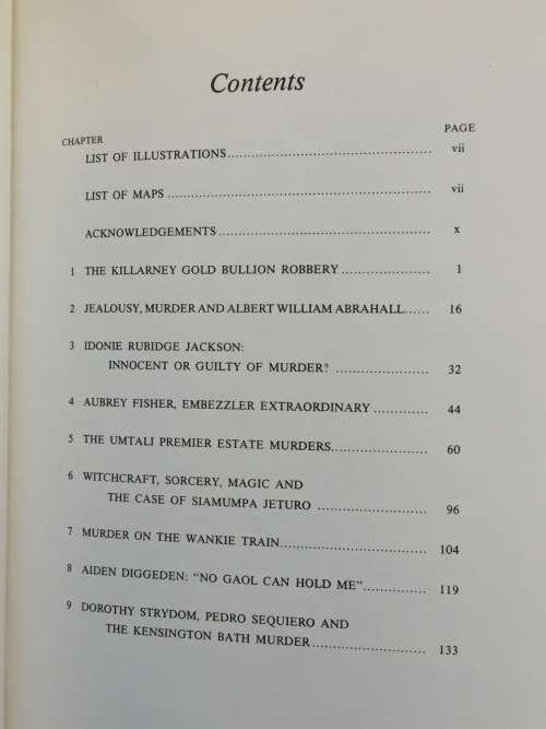 Some Famous Rhodesian Trials by Alan Hardy | Rhodesiana
