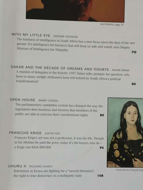 Leadership  1997 Vol Sixteen No 3 | Ken Owen, Francoise Krige, Andre Brink...