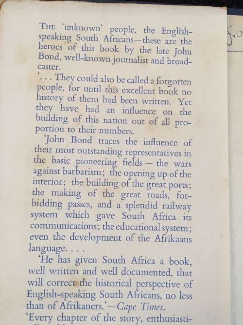 They were South Africans by John Bond