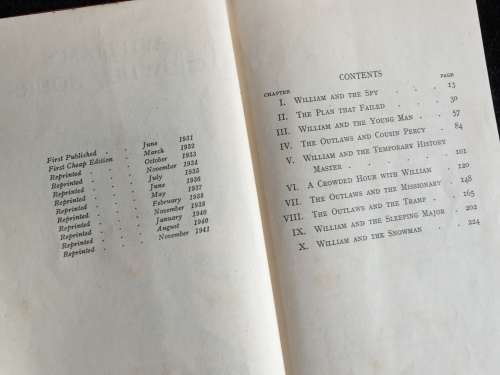 Williams Crowded Hours by Richmal Crompton 1941 | Just William #13