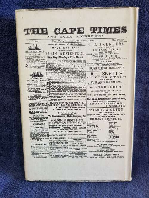 Some Beginnings by Gerald Shaw | The Cape Times 1876-1910