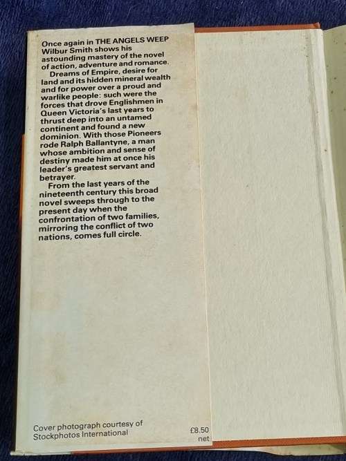 The Angels Weep by Wilbur Smith | First Edition 1982