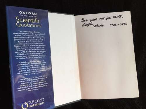 Oxford Dictionary of Scientific Quotations by W. F. Bynum and Roy Porter