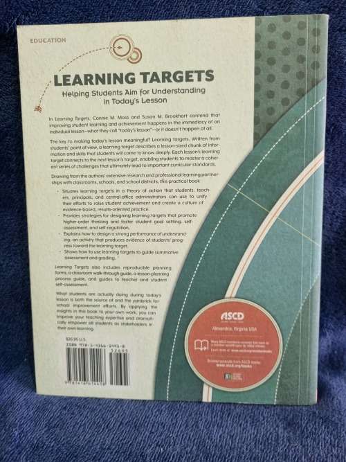 Learning Targets by Connie M Moss and Susan M Brookhart