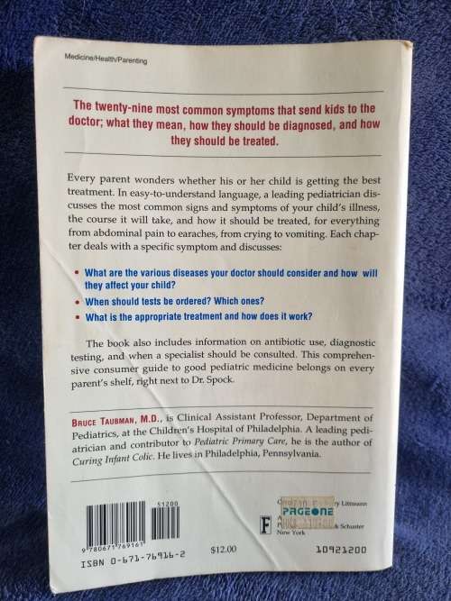 Your Childs Symptoms by Bruce Taubman Md