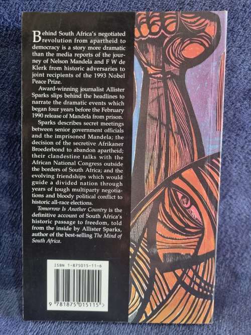 Tomorrow is Another Country by Allister Sparks