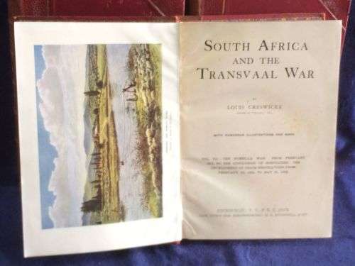 South Africa and the Transvaal War. Volumes 1-7 in 4 books by Louis Creswicke 1900 - 1902